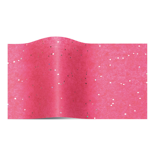 Hot Pink Sapphire Gemstone Tissue Paper 5 Sheets of 20 x 30" Satinwrap Tissue Wrapping Paper