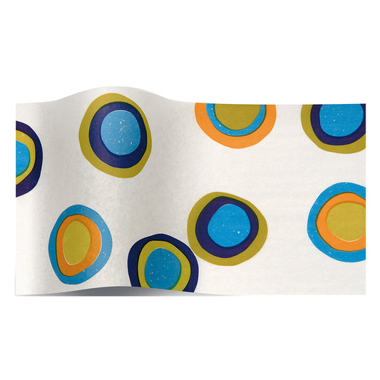 Carribean Dots Multicoloured Tissue Paper 5 Sheets of 20 x 30" Satinwrap Tissue Wrapping Paper