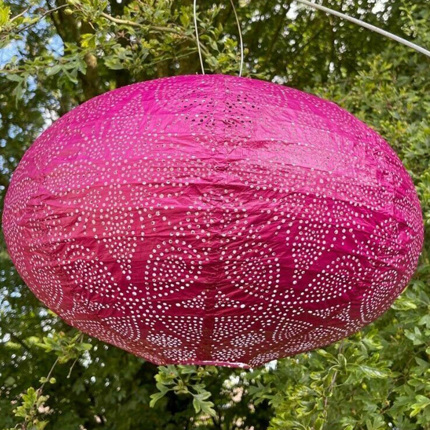 Pink on sale garden lantern