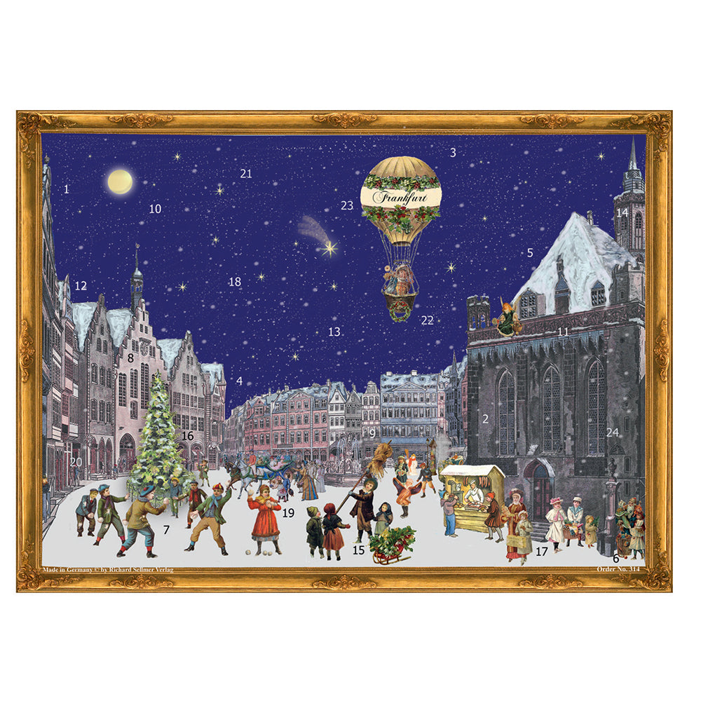 Richard Sellmer Verlag Frankfurt Limited Edition German Advent Calendar Limited Edition A3 297 x 420mm with glitter