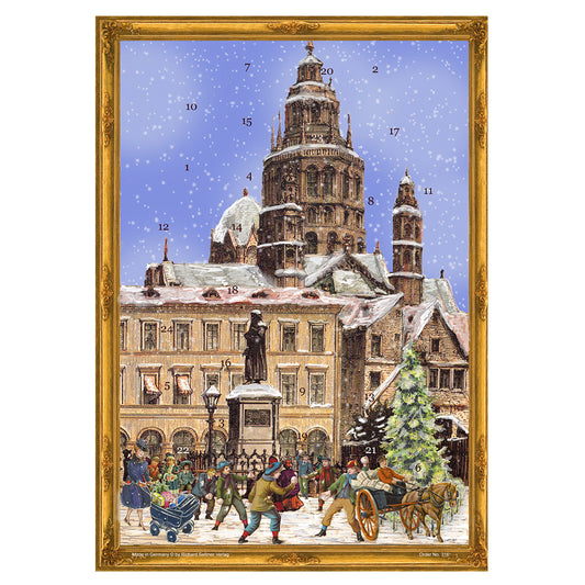 Tower Advent Calendar Limited Edition A3 297 x 420mm with glitter