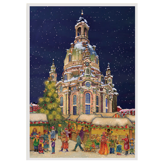 Dresden Building Advent Calendar Limited Edition A3 297 x 420mm with glitter