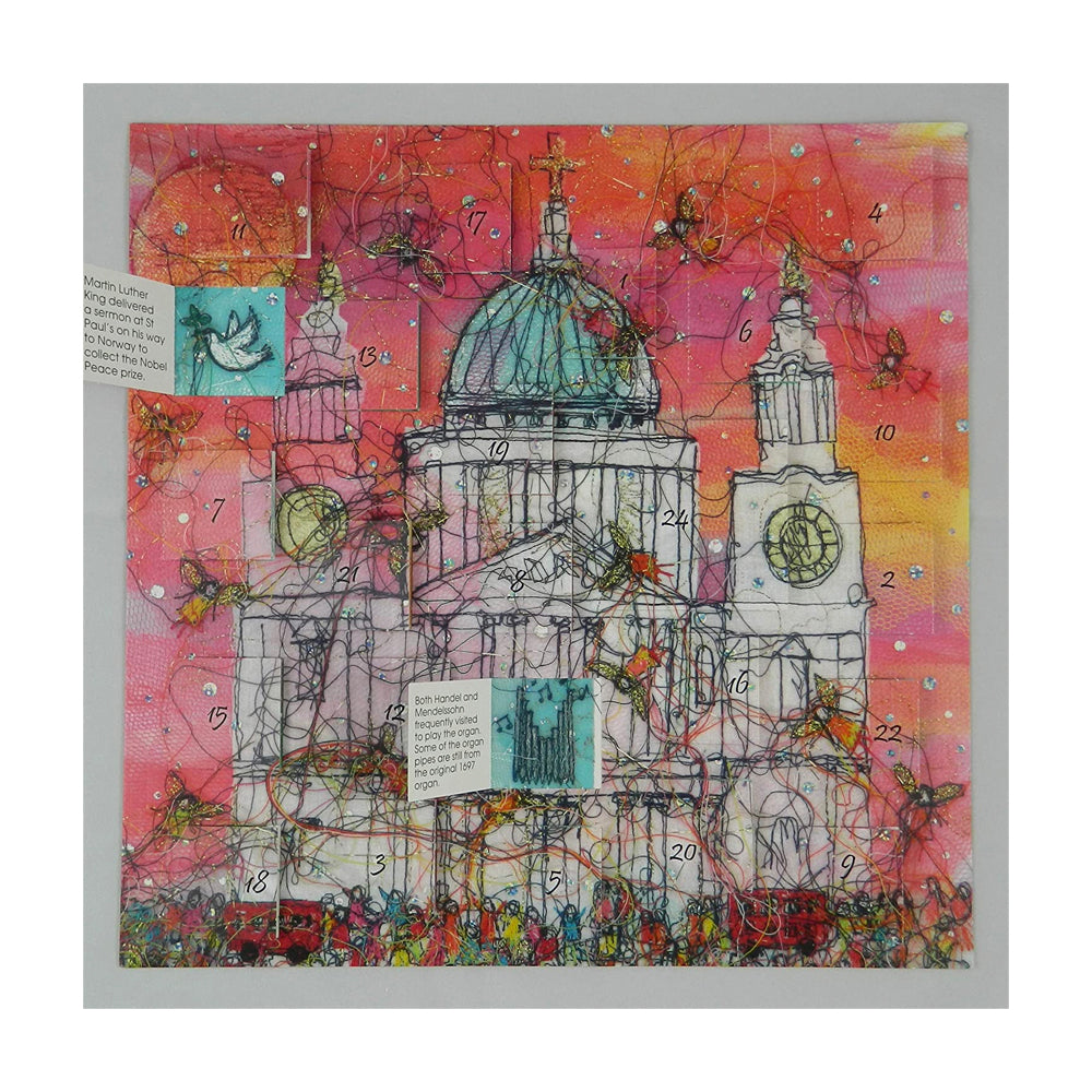 Swiss Kiss Evensong at St Paul's Advent Calendar 290 x 290mm made in the UK