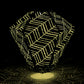 Solar Lantern - Blue Diamante Zig Zag 28cm