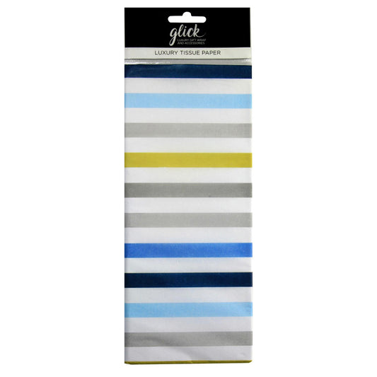 Today is all about You Homme Blue Stripe Tissue Paper 4 Sheets of 50 x 75 cm Glick Tissue Wrapping Paper