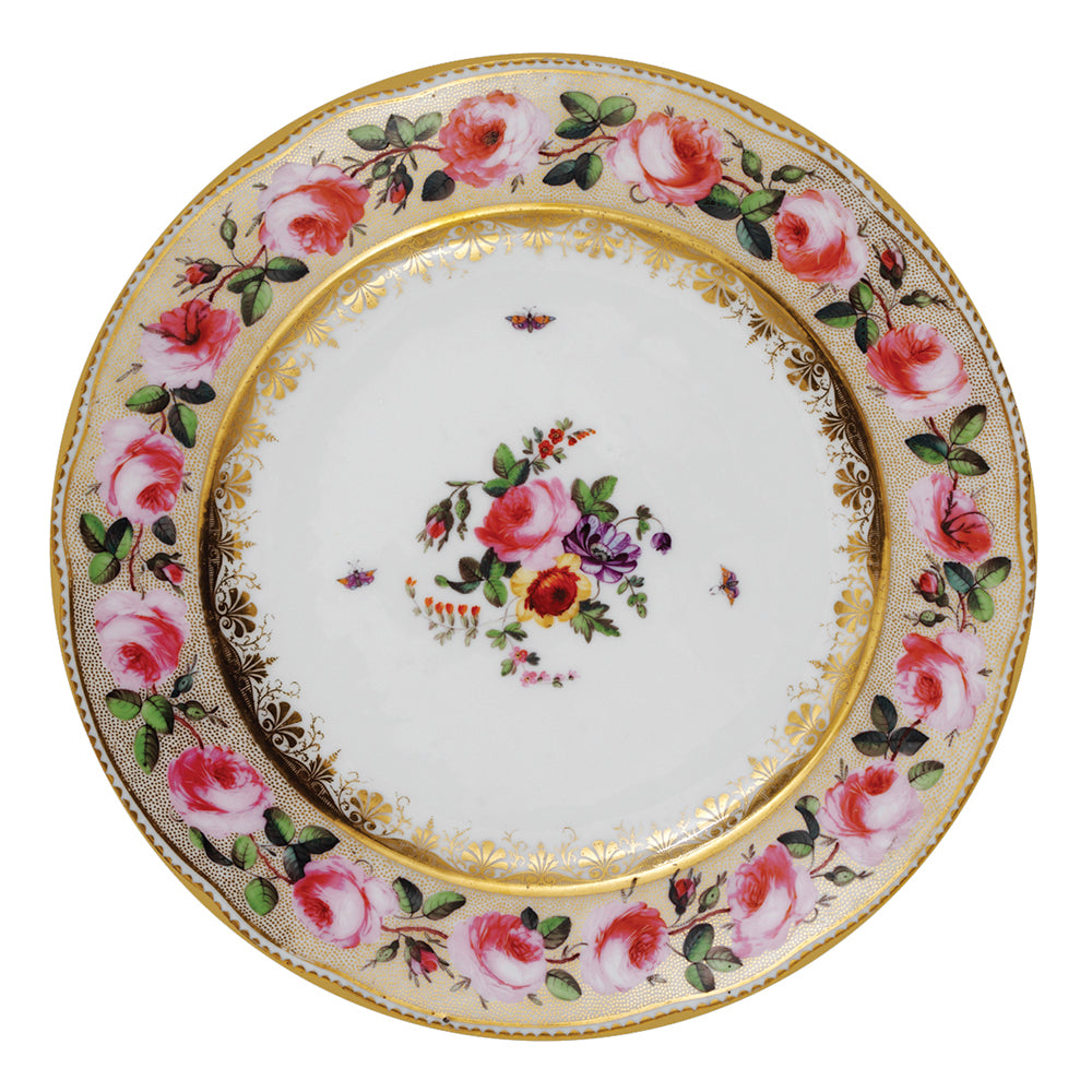 V&A - Victoria and Albert Museum Pink Roses Plate Tin Plate