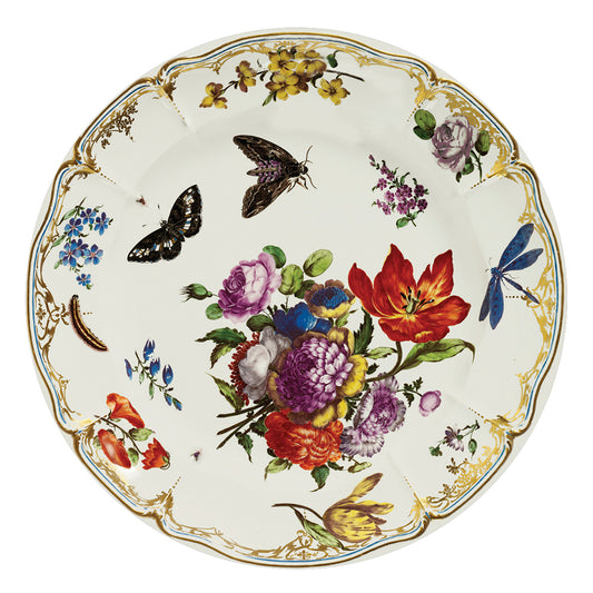 V&A - Victoria and Albert Museum Pink Butterfly  Plate Tin Plate