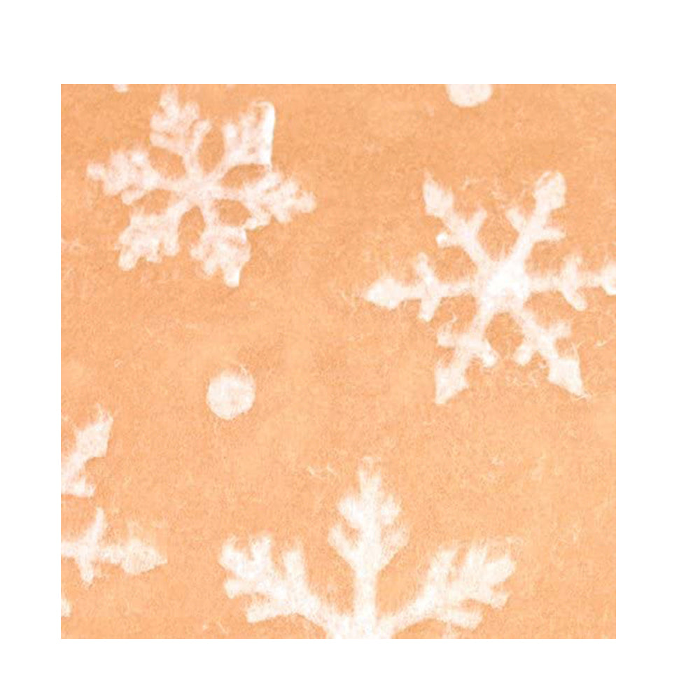 Watermarked Snowflakes White on Kraft Tissue Paper 5 Sheets of 20 x 30" Satinwrap Tissue Wrapping Paper