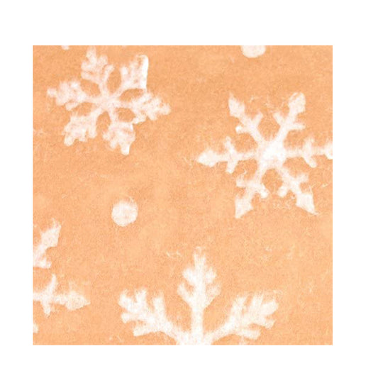 Watermarked Snowflakes White on Kraft Tissue Paper 5 Sheets of 20 x 30" Satinwrap Tissue Wrapping Paper