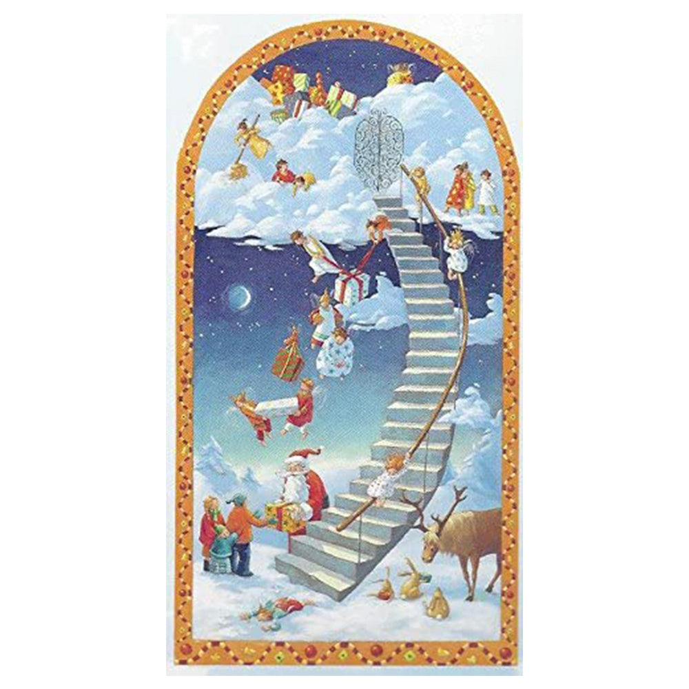 Staircase to Heaven Angels Coppenrath Advent Calendar 32 x 60 cm