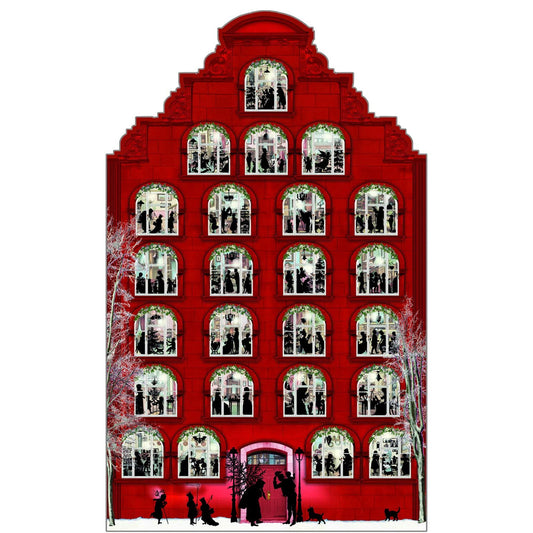 Nostalgic Christmas house - In the Red Victorian House Coppenrath Advent Calendar 38 cm x 62 cm
