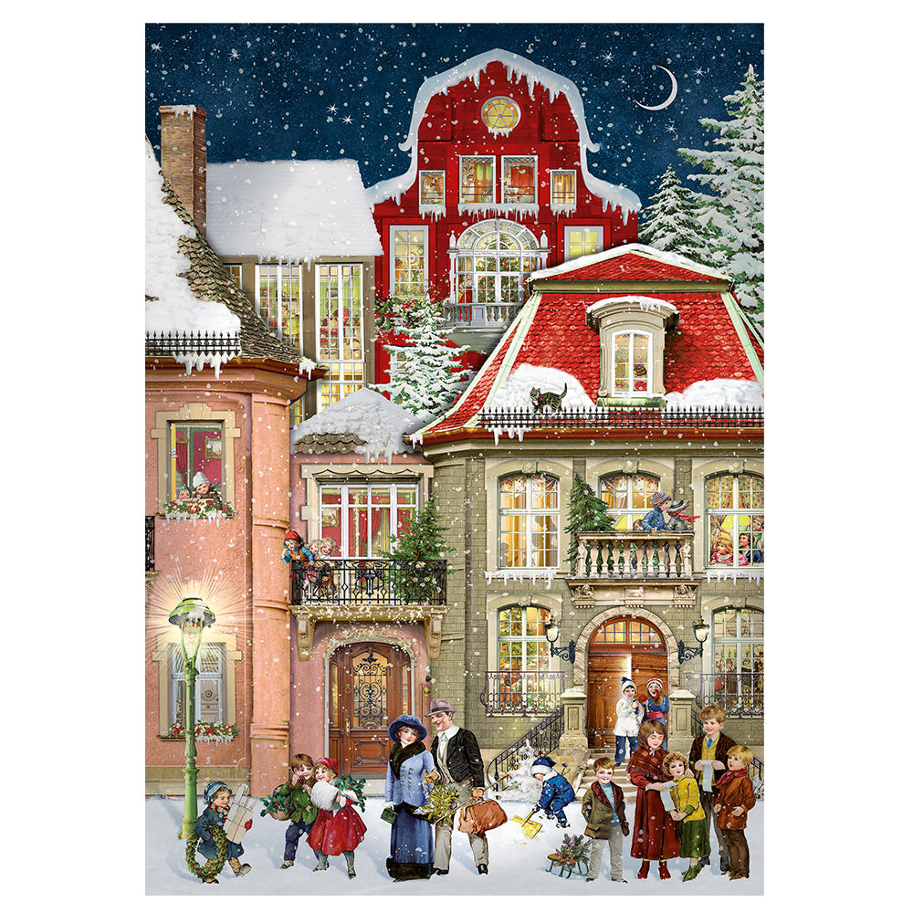 In the Christmas Avenue Coppenrath Advent Calendar 38 x 52 cm