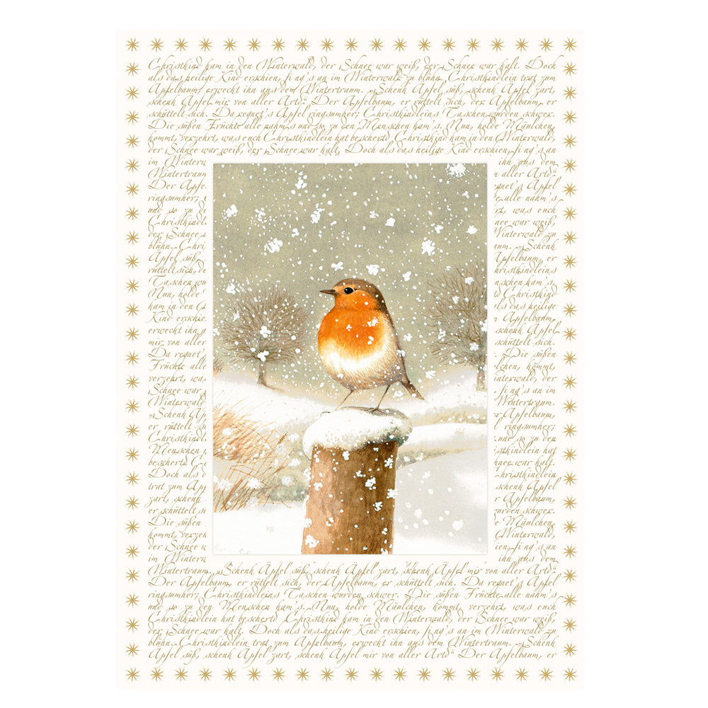 Christmas Robin Small Coppenrath Advent Calendar A4 29 x 21 cm