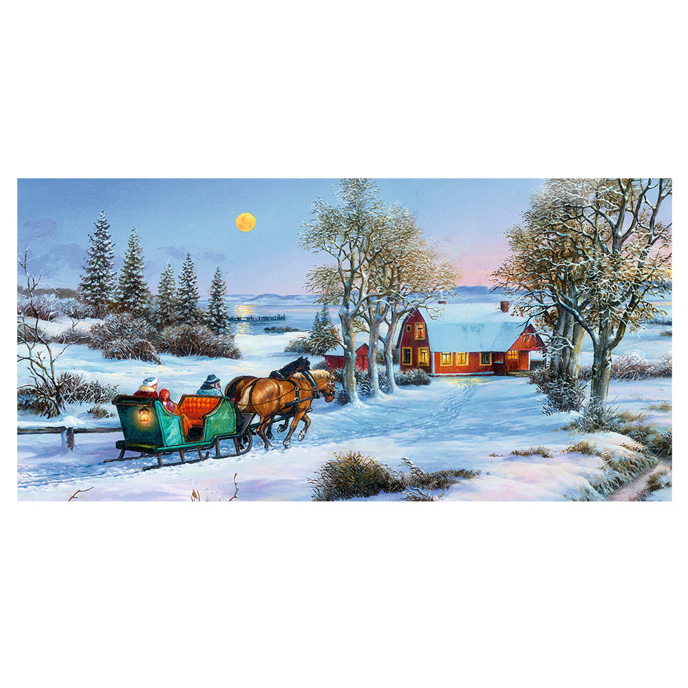 Santa Sleigh Happy Christmas Time Advent Cards Coppenrath Cards 16.5 x 11.5 cm