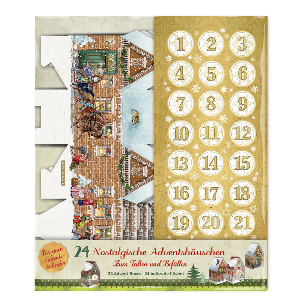 Christmas House Hanging Decorations Fillable Coppenrath Advent Calendar