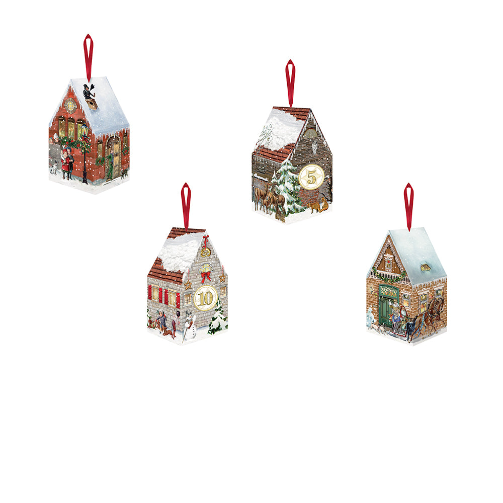 Christmas House Hanging Decorations Fillable Coppenrath Advent Calendar