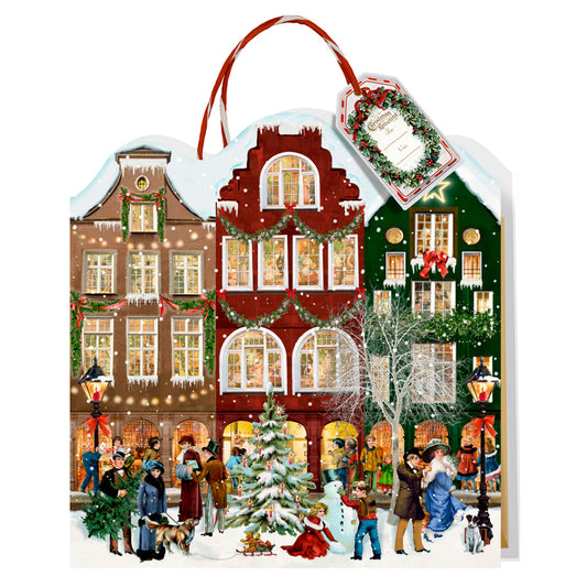 Advent Gift Bag Coppenrath Advent Calendar 32 x 34 cm  Decorative gift bag with 24 windows to open