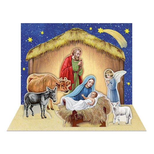 Pop Up Nativity Matchbox