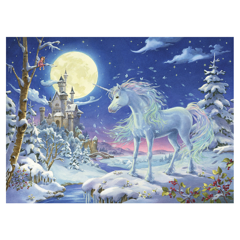 Unicorn Fairytale Coppenrath Advent Calendar 52 cm x 38 cm with glitter and hanging ribbon