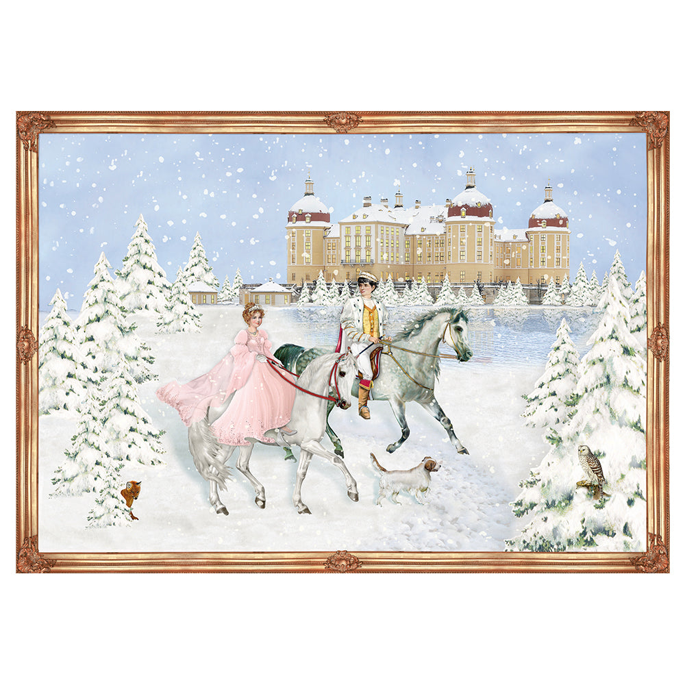 Fairytale Princess Coppenrath Advent Calendar 29.7 x 42 cm die cut cut out with glitter