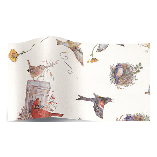 Birds Nest Tissue Paper 5 Sheets of 20 x 30" Satinwrap Tissue Wrapping Paper