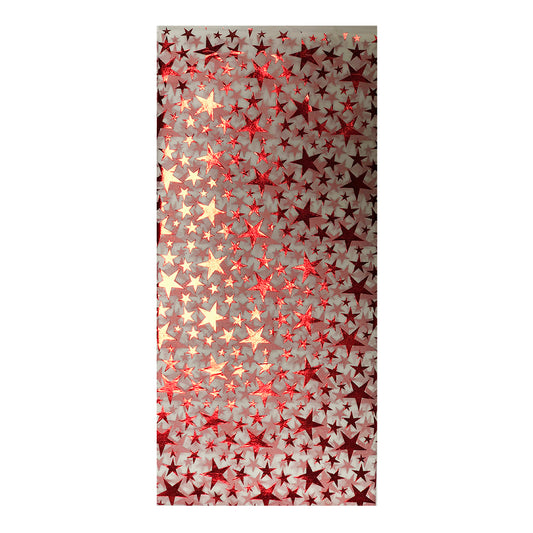 Foil Star Red Tissue Paper 4 Sheets of 20 x 30" Deva Tissue Wrapping Paper